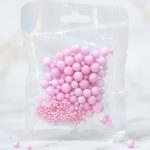 Sprinkles PERLAS ROSA MATE MIX MEDIDAS  Por 25 Gr.