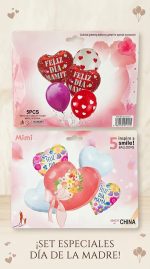Set de Globos DIA DE LA MADRE.  4 Modelos. Traen 5 Globos Igual a las Fotos de los Modelos. - Imagen 2