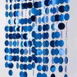 Packs de 10 Tiras de LENTEJUELAS AZUL Para Armar Cortinas o Multiple Uso.