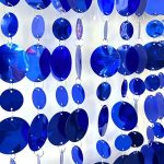 Packs de 10 Tiras de LENTEJUELAS AZUL Para Armar Cortinas o Multiple Uso. - Imagen 2
