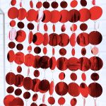 Packs de 10 Tiras de LENTEJUELAS ROJAS  Para Armar Cortinas o Multiple Uso. - Imagen 4