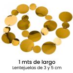Packs de 10 Tiras de LENTEJUELAS DORADAS Para Armar Cortinas o Multiple Uso. - Imagen 4