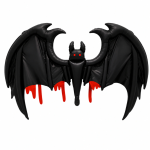 Globos XL  Halloween : MURCIELAGO ENSANGRENTADO. Mide 1.45 Mts x 71 cm - Imagen 2