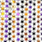 Cortina Metalizada Tricolor HALLOWEEN:  ARAÑAS - Imagen 2