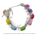 Tiara de FLORES MULTICOLORES CON LED - Imagen 4