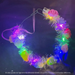 Tiara de FLORES MULTICOLORES CON LED - Imagen 3