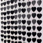 Packs de 10 Tiras de LENTEJUELAS NEGRAS CORAZON   Para Armar Cortinas o Multiple Uso.