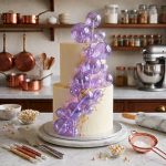 Cake Topper ESFERAS CRISTAL VIOLETAS x 6. Varias Medidas.