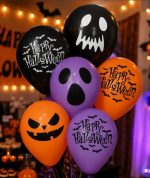 Globos Estampados HALLOWEEN Bombucha x 25 12 Pulg.