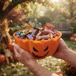 Bowl  de Plastico  Golosinera Halloween: CALABAZA. Viene en 3 Colores: Naranja Violeta o Negra. - Imagen 3