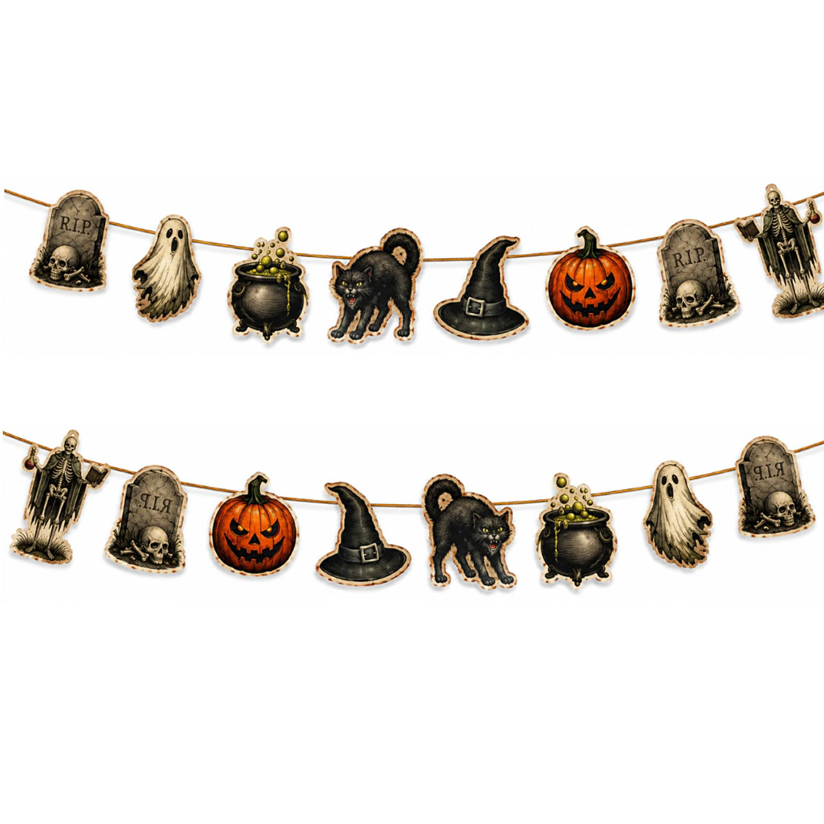 banderinvintage Banderin HALLOWEEN VINTAGE - Imagen 1
