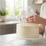 Cake Topper ESFERAS CRISTAL BLANCAS x 6. Varias Medidas. - Imagen 3