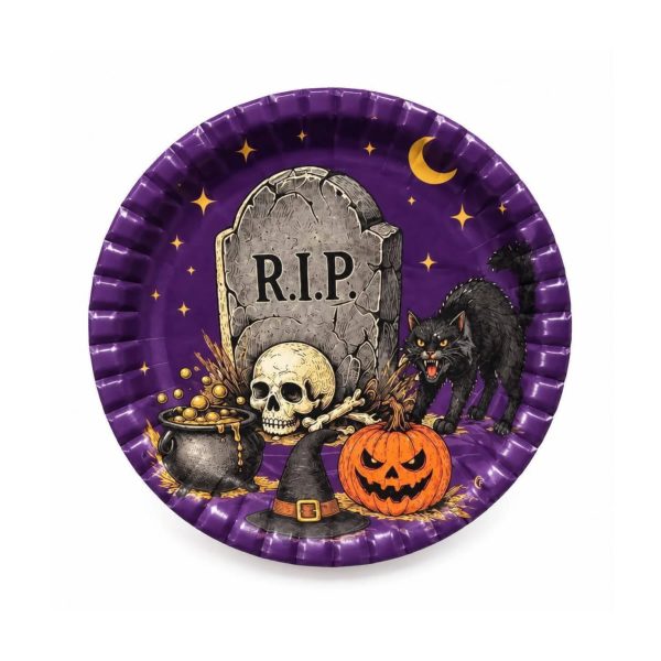 Plato Polipapel HALLOWEEN VINTAGE X 8.