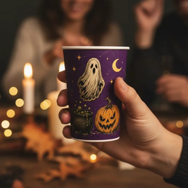 Vasos Polipapel HALLOWEEN VINTAGE X 8.
