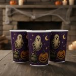 Vasos Polipapel HALLOWEEN VINTAGE X 8. - Imagen 2